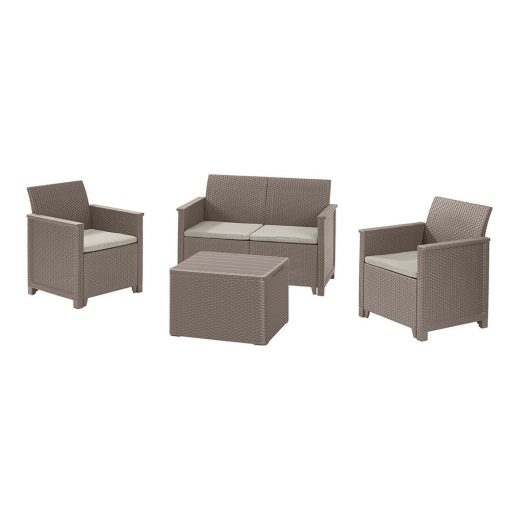 Elodie garden furniture set with cushion table