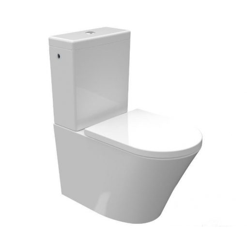 AREZZO design INDIANA combi toilet Rimless with lower/rear outlet AR-102BR (2 boxes)