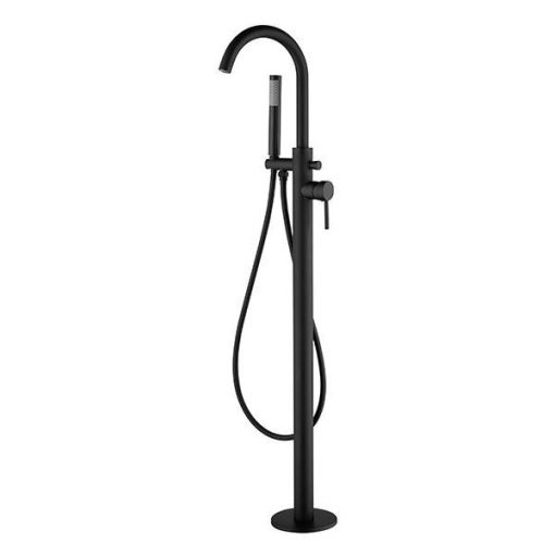 AREZZO design PALMFIELD freestanding black tub filler faucet AR-11007BL