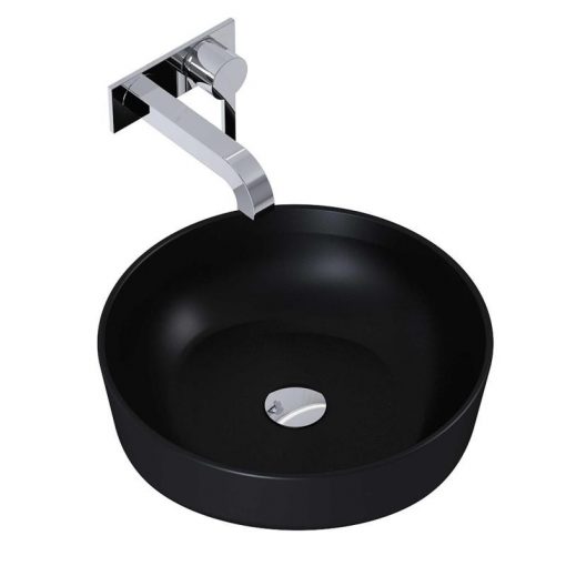 AREZZO design countertop washbasin LORCA 42x42 matt black