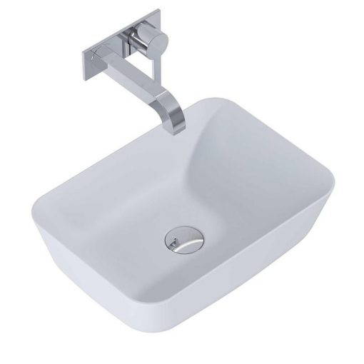 AREZZO design countertop washbasin RENI 46x33, matt v. gray