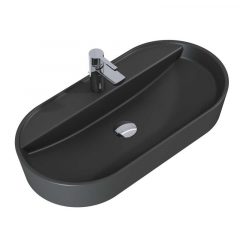   AREZZO design countertop washbasin BABETTE 82X41 matt anthracite