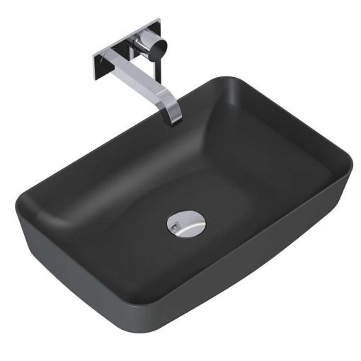 AREZZO design countertop washbasin NOMIA 50x39, matt anthracite