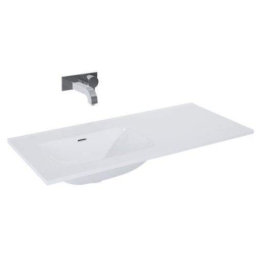 AREZZO design SKAPPA 100 cm washbasin (60+40) left WITHOUT FAUCET