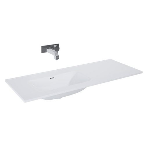 AREZZO design SKAPPA 120 cm washbasin (80+40) left WITHOUT FAUCET