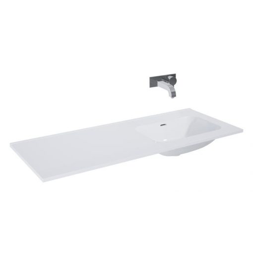 AREZZO design SKAPPA 120 cm washbasin (60+60) right-hand WITHOUT FAUCET