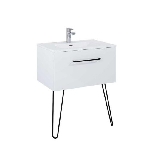 AREZZO design CARMEL 70 cm base cabinet with 1 drawer, Mf. In white color