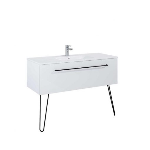 AREZZO design CARMEL 120 cm base cabinet with 1 drawer, Mf. In white color