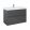 AREZZO design MONTEREY 100 cm base cabinet with 2 drawers Mf. in anthracite color, with siphon cutout