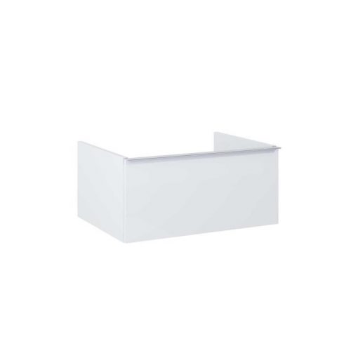 AREZZO design MONTEREY 60 cm base cabinet with 1 drawer Mf. in white, without siphon cutout