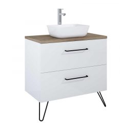   AREZZO design CARMEL 90 cm base cabinet with 2 drawers, Mf. In white color