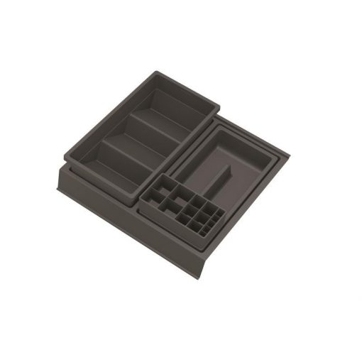 AREZZO design drawer organizer 350 mm, size L, matt anthracite