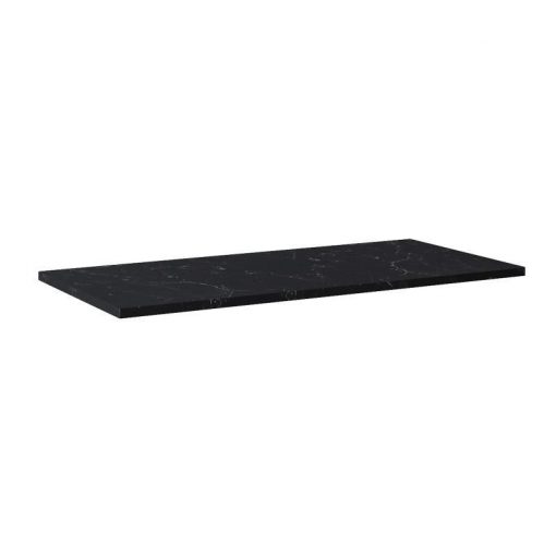 AREZZO design MARQUINA marble 100x46 cm washbasin in Matt Black color, 20 mm