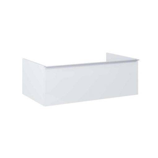 AREZZO design MONTEREY 80 cm base cabinet with 1 drawer in Matt White color, without siphon cut-out