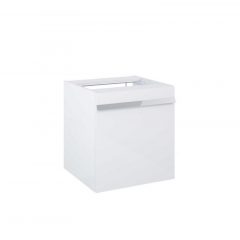   AREZZO design NEVADA 50 cm side cabinet with laundry basket, Mf. In white color