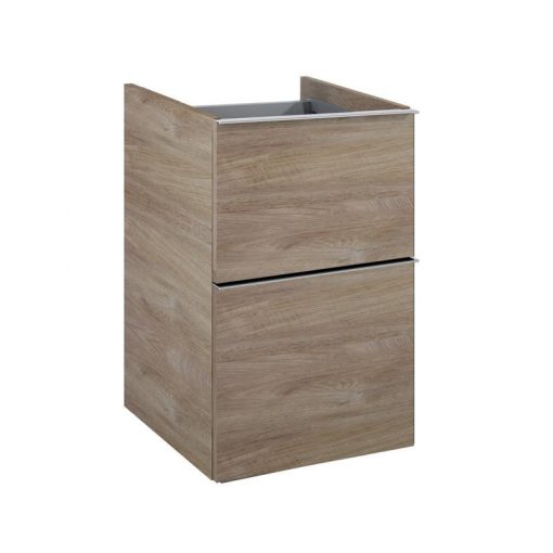 AREZZO design MONTEREY 40 cm base cabinet with 2 drawers in Canela oak color