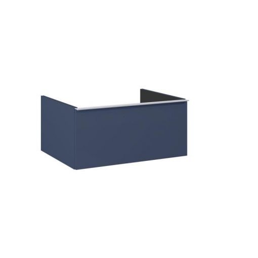 AREZZO design MONTEREY 60 cm base cabinet with 1 drawer in Matt Blue color, without siphon cut-out