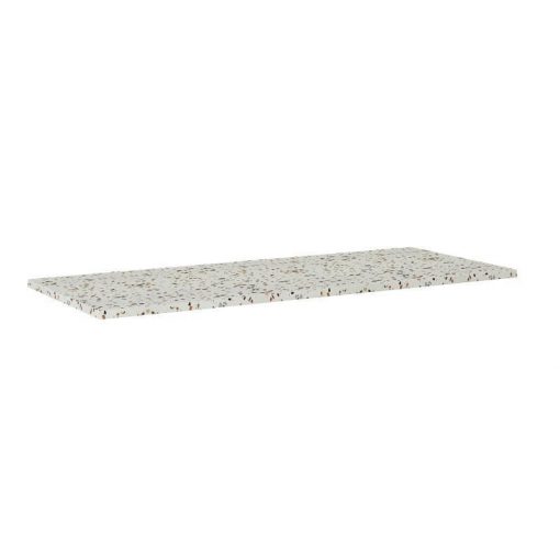 AREZZO design TERRAZZO marble washbasin 120/46/2 mix matt