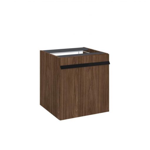 AREZZO design NEVADA 50 cm side cabinet with laundry basket, Lincoln walnut color