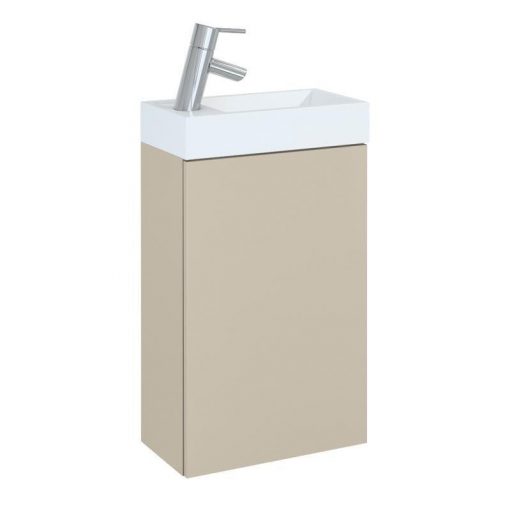 AREZZO design MINI 40 1 door matt beige (base cabinet + wash basin)