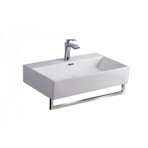 AREZZO design Norfolk Washbasin with towel holder, white AR-381