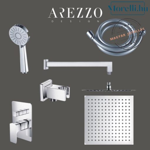 AREZZO design SPRINGFIELD under-wall shower set