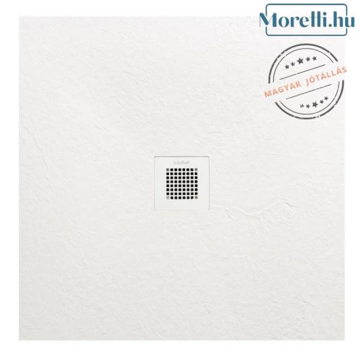 AREZZO design SOLIDSoft shower tray 80x80 cm, WHITE, with matching drain (2 boxes)