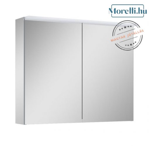 AREZZO design Mirror cabinet PREMIUM 80.2 door + TECHNOBOX+ LED LAMP PANEL