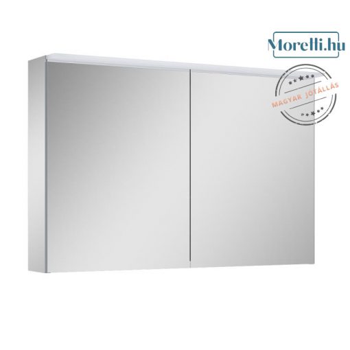 AREZZO design Mirror cabinet PREMIUM 100.2 doors + TECHNOBOX+ LED LAMP PANEL