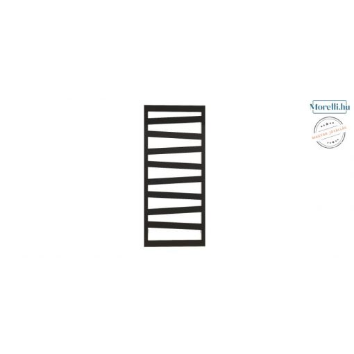 AREZZO design DIAGONAL BLACK towel drying radiator