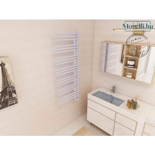 AREZZO design LINEAR WHITE 1200x500 towel drying radiator AR-LR12050W