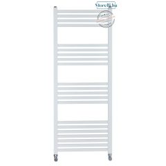   AREZZO design MINIMAL WHITE 800x500 straight towel radiator, white