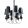 Chandelier 150 Black Baroque AZZARDO-1379