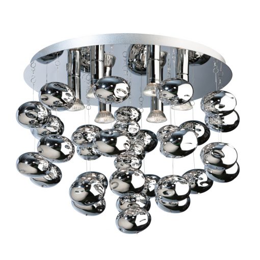 Ceiling Lamp Chrome Luvia AZZARDO 2541