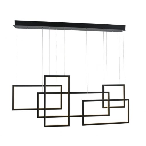 Pendant 160 Black Quadratus AZZARDO-2850