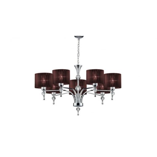 Chandelier Chrome Impressbrown AZZARDO 2902