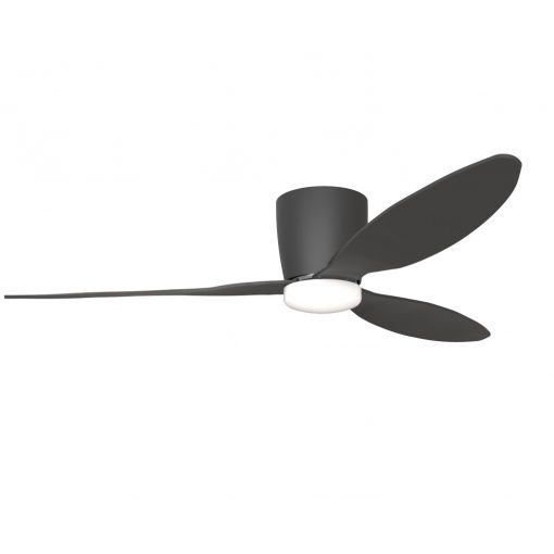 Fan Lamp Black VenetiLED with fan AZZARDO 4448