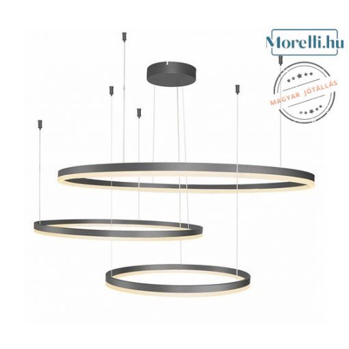 Pendant Black HaloLED100+80+60cm AZZARDO 4707