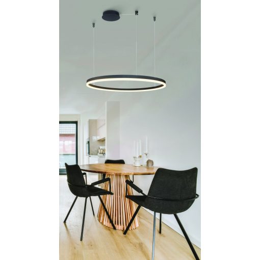 Pendant Black Halo Remote LED AZZARDO 5347