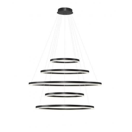 Pendant Black Halo with remote control LED AZZARDO 5351