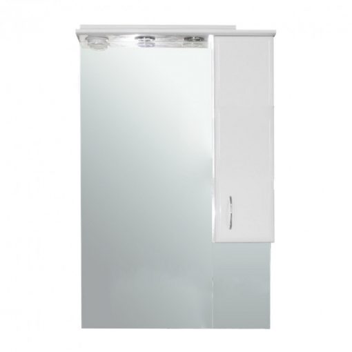 Bianca Plus 65 upper cabinet, in high-gloss white, right-hand opening direction