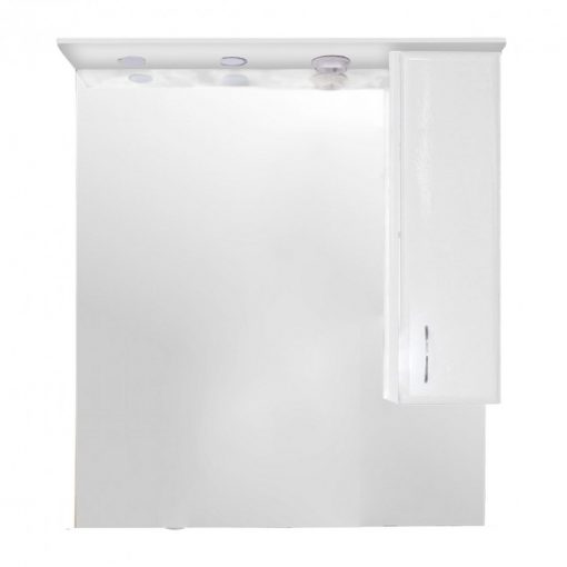 Bianca Plus 85 upper cabinet, in high-gloss white color, opening direction to the right