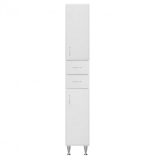 Bianca Plus 30 high cabinet with 2 doors, 2 drawers, high-gloss white, right-hand