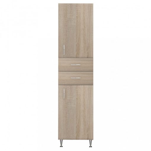 Bianca Plus 45 high cabinet with 2 doors, 2 drawers, sonoma oak color, right-hand