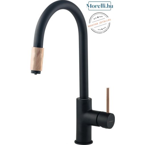 DEANTE-BCA-B64M ASTER Black Color Kitchen Faucets Single lever, mixer, rotatable, with water filter connector