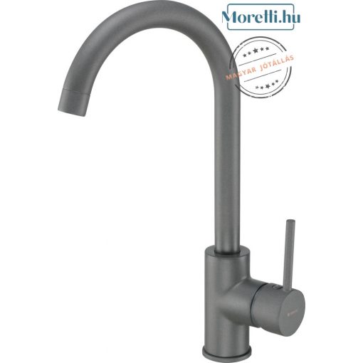 DEANTE-BEN-T62M Anthracite Color Kitchen Faucet Single Lever, Mixer Rotatable Spout