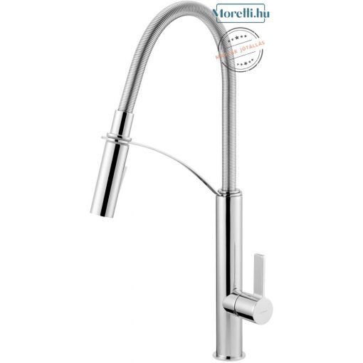 DEANTE-BGB-072M GERBERA Chrome Color Kitchen Faucet Single Lever, Mixer Rotatable, Flexible Spout