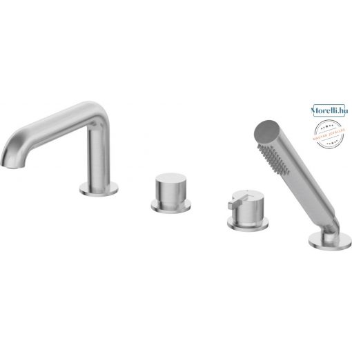 DEANTE-BQS-F14M SILIA Brushed steel Colored Tub filler Faucet Single lever, mixer Fixed Spout