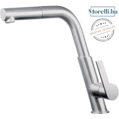   DEANTE-BQS-F73M SILIA Brushed steel Colored Kitchen Faucet Single lever, Mixer Pull-out, rotatable Spout