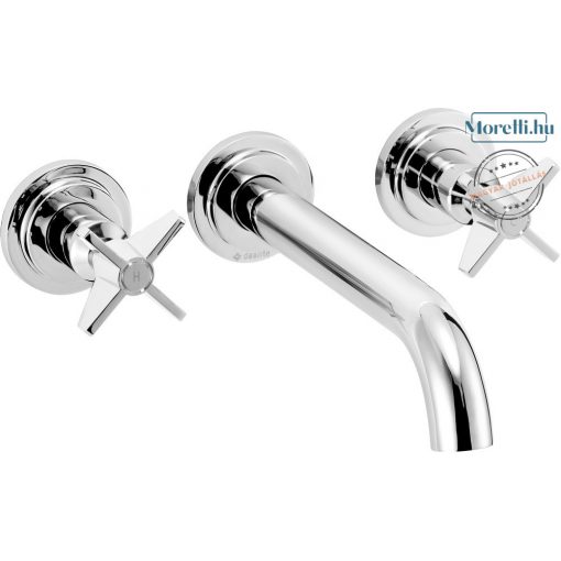 DEANTE-BQT-054D TEMISTO Chrome Color Washbasin Faucet Double Lever Spout